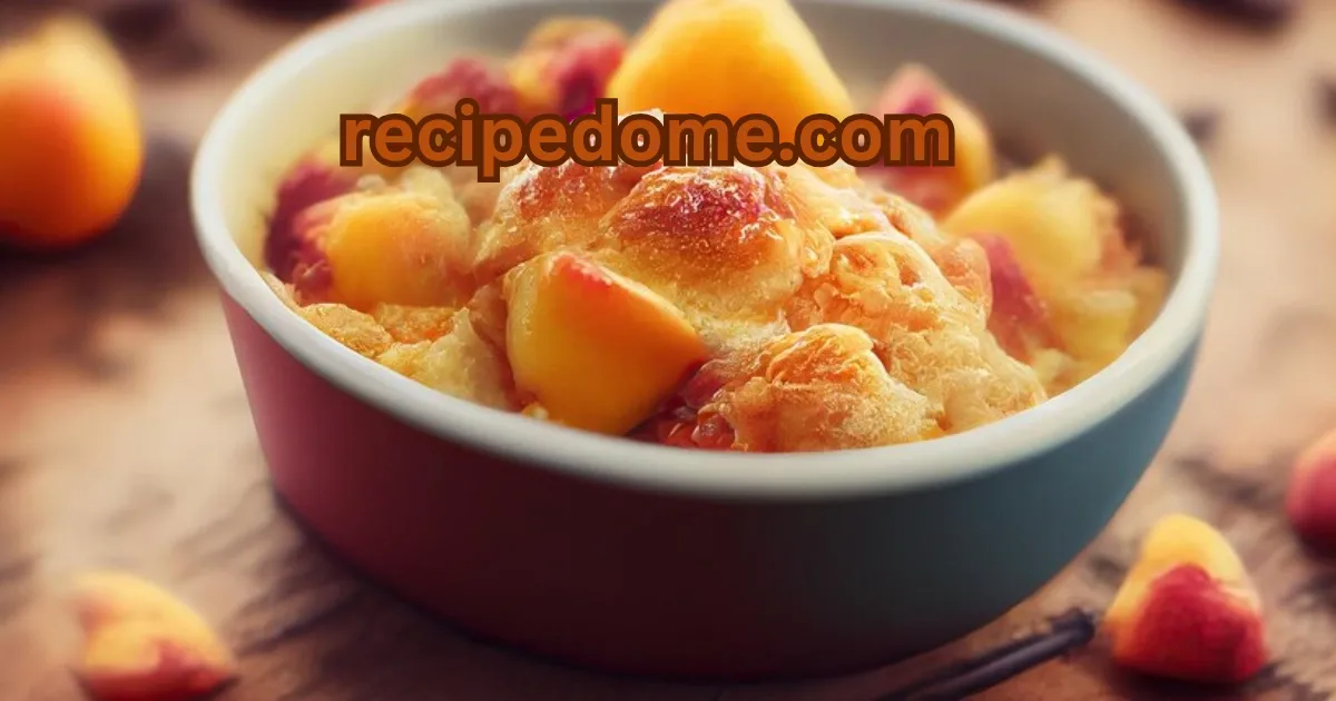 Peach crumble